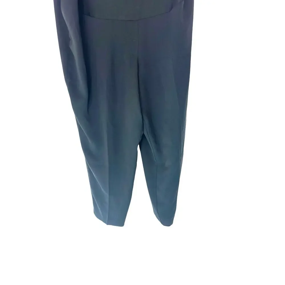 J.Crew Black Casual Pull On Jersey Crepe Maternity Jamie Cropped Pant‎ Size 18